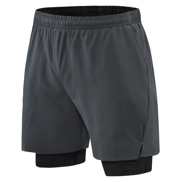 Men’s 2-in-1 Quick-Dry Sport Shorts with Liner