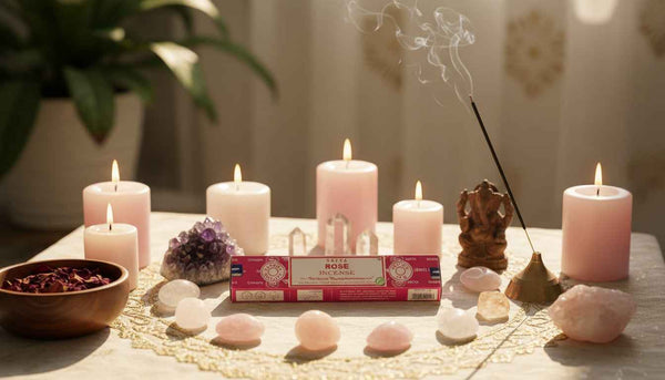 Satya Rose Incense Sticks – Calming Aromatherapy
